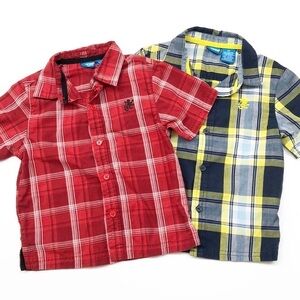French Toast short sleeve button up shirt set